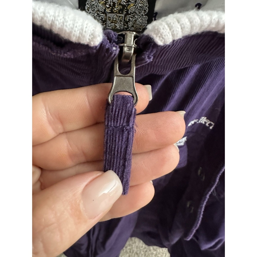 Vintage Live Mechanics Victory Is Certain Purple Mens Jacket Quilted Size L - Picture 5 of 11